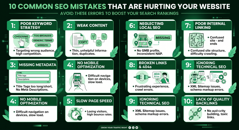 10 Common SEO Mistakes That Are Hurting Your Website